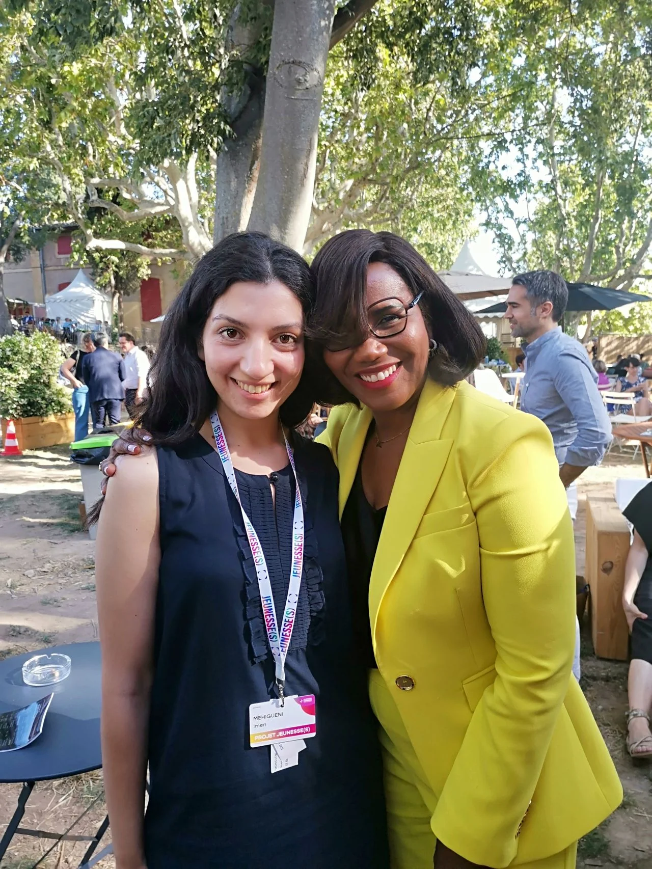 Imen avec Élisabeth Moreno, ancienne ministre
